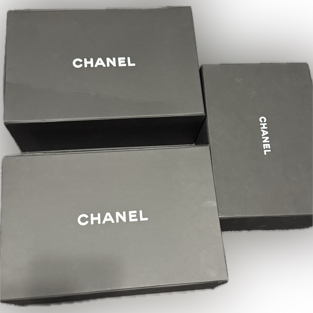 CHANEL empty purse boxes